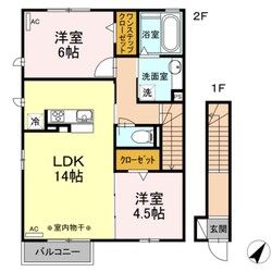 ヴェルドミールＤの物件間取画像